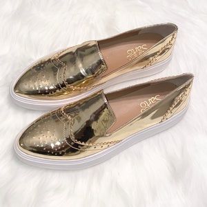Franco Sarto “Nelson” Women’s Loafers Size 6M Gold
